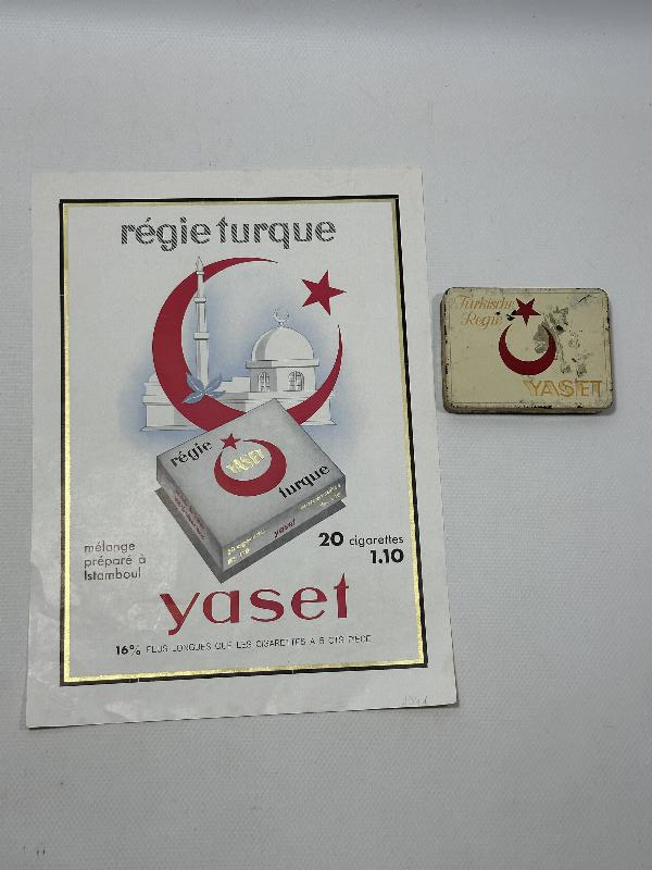 YASET SİGARA KUTUSU VE YASET SİGARA REKLAMI 