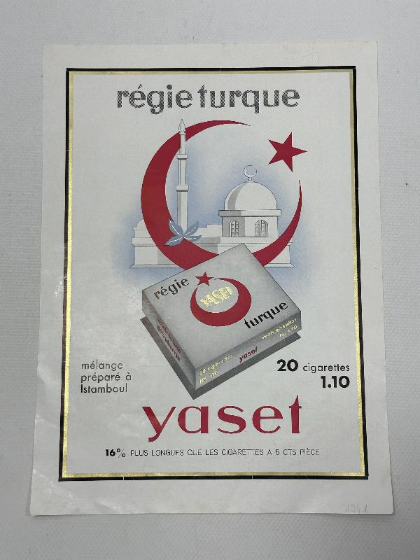 YASET SİGARA KUTUSU VE YASET SİGARA REKLAMI 