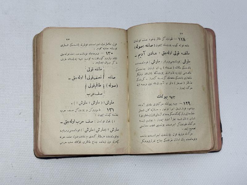 ÇANAKKALE SAVAŞI DÖNEMİ NADİR ASKERİ KİTAP: PİYADE TALİMNAMESİ 