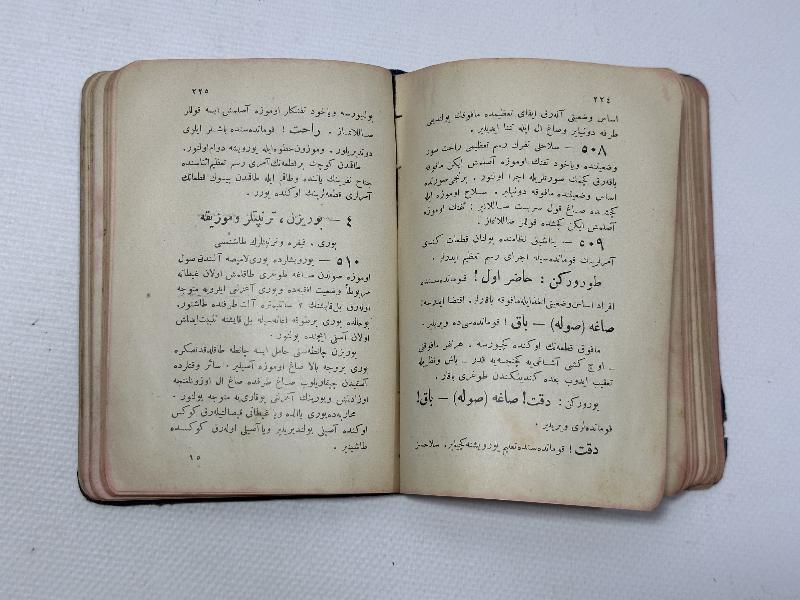 ÇANAKKALE SAVAŞI DÖNEMİ NADİR ASKERİ KİTAP: PİYADE TALİMNAMESİ 