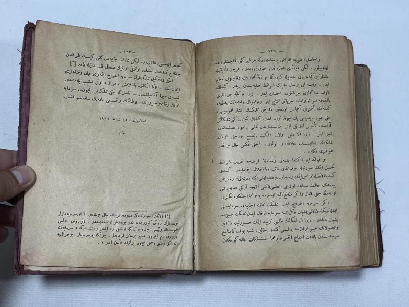 OSMANLICA KİTAP: İKTİSAT İLMİ - 4 CİLT BİR ARADA NADİR KİTAP