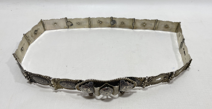 ABDÜLMECİD HAN DÖNEMİ HER BAKLASI TUĞRALI VE ÇEŞNİLİ İLK DÖNEM SAVATLI GÜMÜŞ KEMER