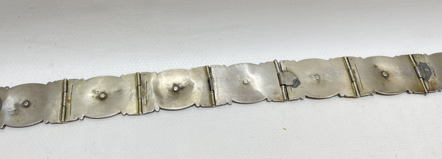 ABDÜLMECİD HAN DÖNEMİ HER BAKLASI TUĞRALI VE ÇEŞNİLİ İLK DÖNEM SAVATLI GÜMÜŞ KEMER