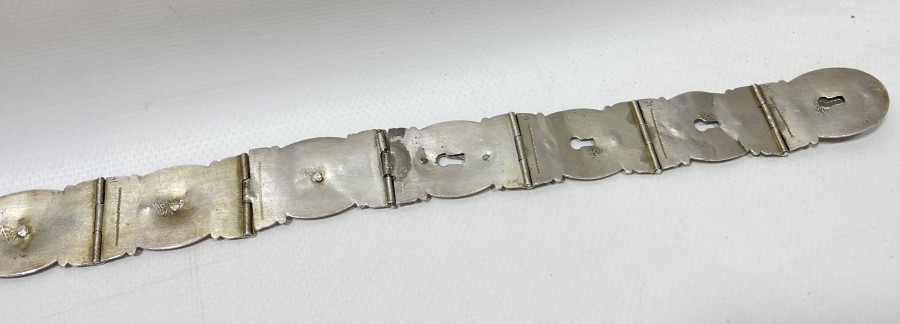 ABDÜLMECİD HAN DÖNEMİ HER BAKLASI TUĞRALI VE ÇEŞNİLİ İLK DÖNEM SAVATLI GÜMÜŞ KEMER