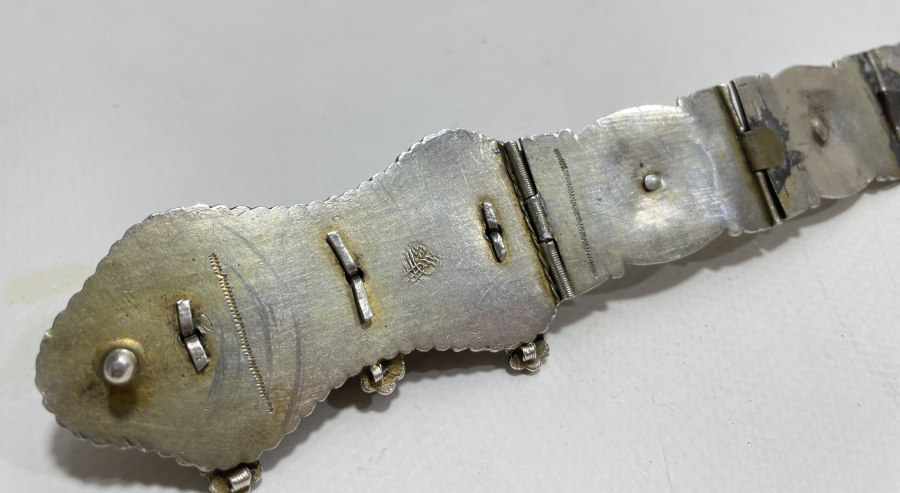 ABDÜLMECİD HAN DÖNEMİ HER BAKLASI TUĞRALI VE ÇEŞNİLİ İLK DÖNEM SAVATLI GÜMÜŞ KEMER