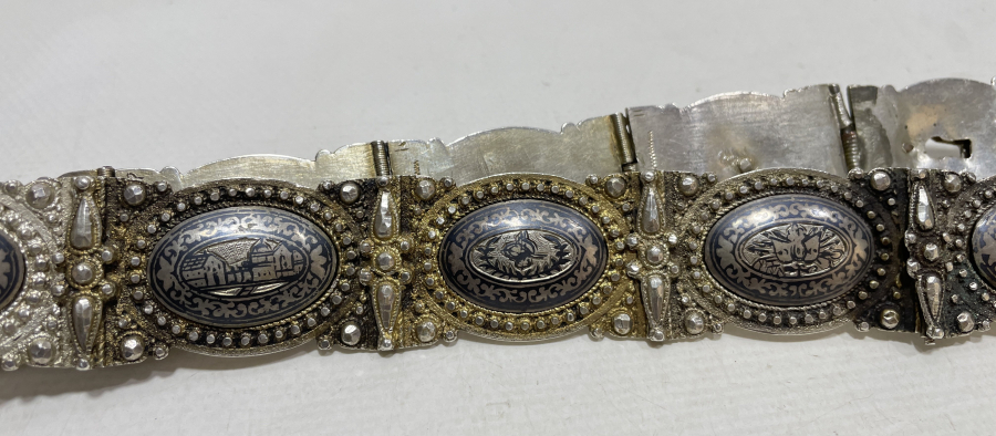 ABDÜLMECİD HAN DÖNEMİ HER BAKLASI TUĞRALI VE ÇEŞNİLİ İLK DÖNEM SAVATLI GÜMÜŞ KEMER