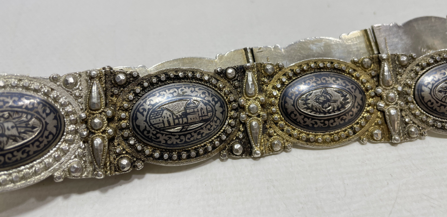 ABDÜLMECİD HAN DÖNEMİ HER BAKLASI TUĞRALI VE ÇEŞNİLİ İLK DÖNEM SAVATLI GÜMÜŞ KEMER