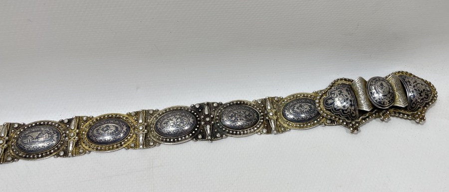 ABDÜLMECİD HAN DÖNEMİ HER BAKLASI TUĞRALI VE ÇEŞNİLİ İLK DÖNEM SAVATLI GÜMÜŞ KEMER