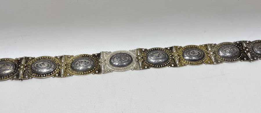 ABDÜLMECİD HAN DÖNEMİ HER BAKLASI TUĞRALI VE ÇEŞNİLİ İLK DÖNEM SAVATLI GÜMÜŞ KEMER