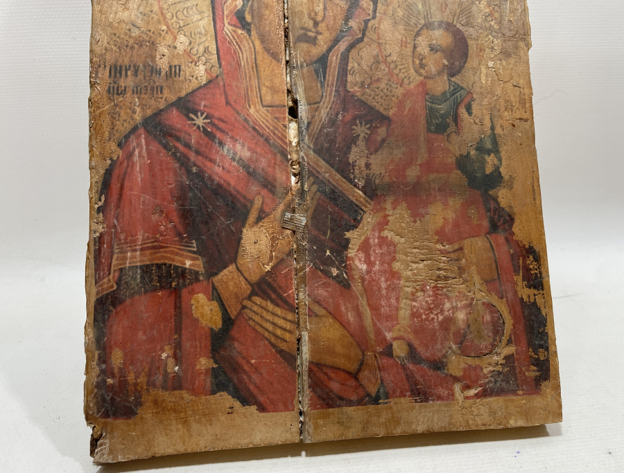 AHŞAPTAN MAMUL RUM İŞİ İKONALI DOLAP KAPAĞI PARÇASI