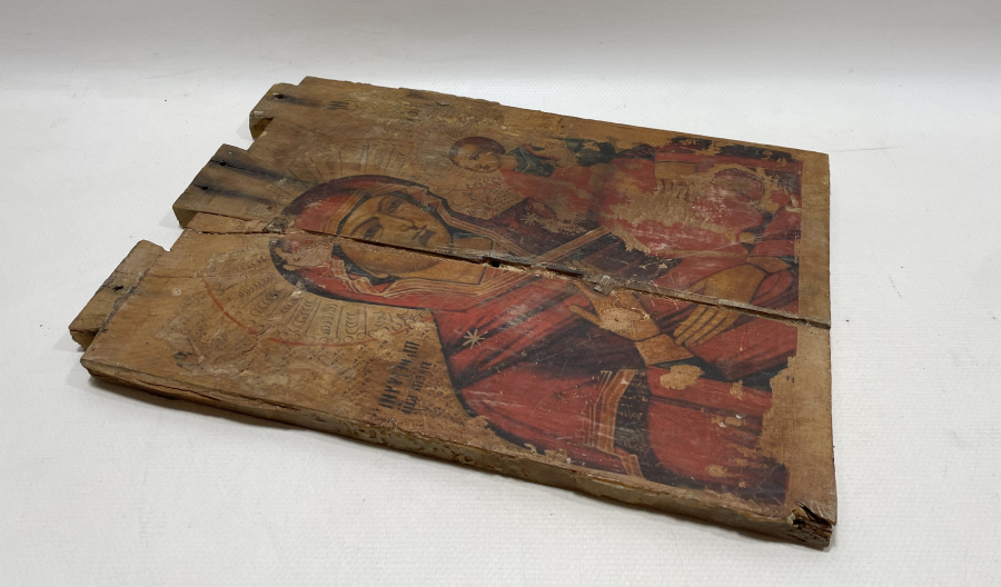 AHŞAPTAN MAMUL RUM İŞİ İKONALI DOLAP KAPAĞI PARÇASI