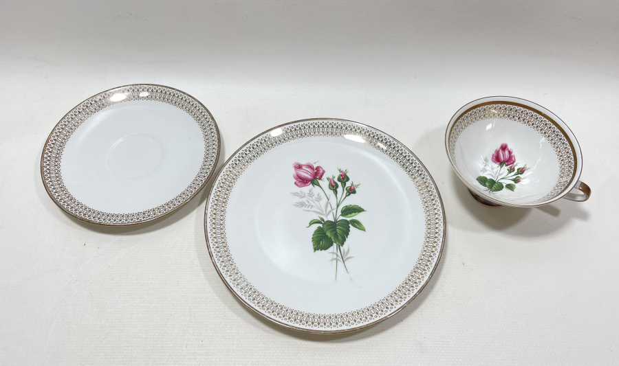 ALTIN VARAKLI BAVARIA TRİO ÇAY - KAHVE TAKIMI