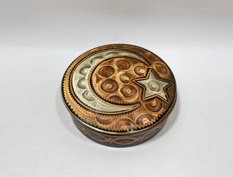 ERZİNCAN İŞİ ANTİKA KAPAKLI KUTU