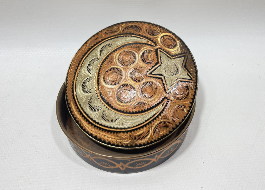 ERZİNCAN İŞİ ANTİKA KAPAKLI KUTU