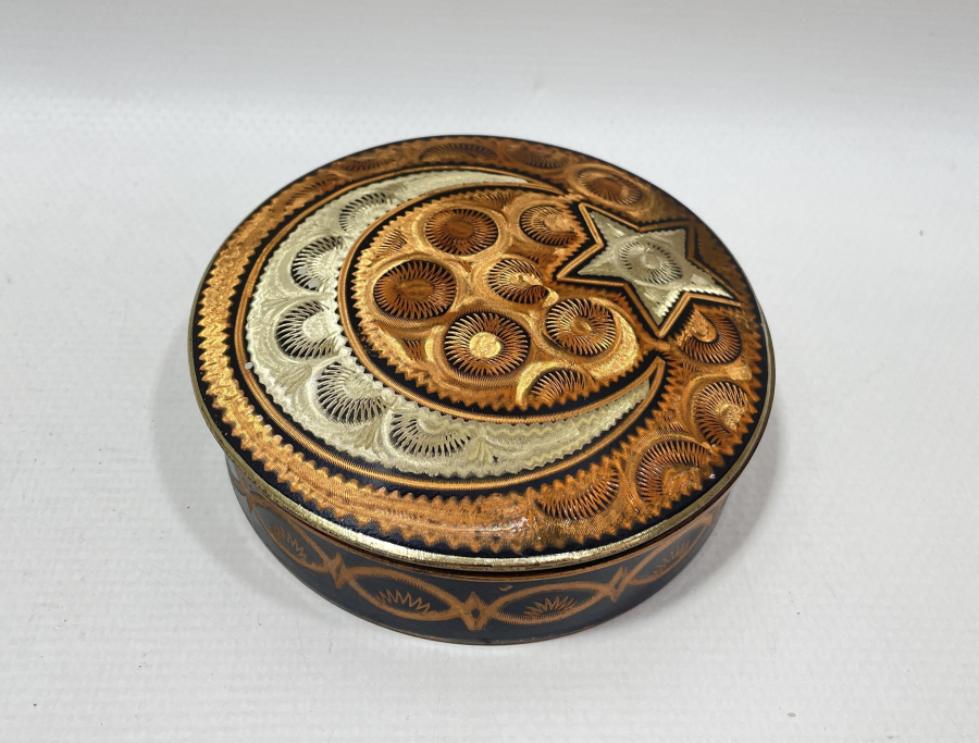 ERZİNCAN İŞİ ANTİKA KAPAKLI KUTU