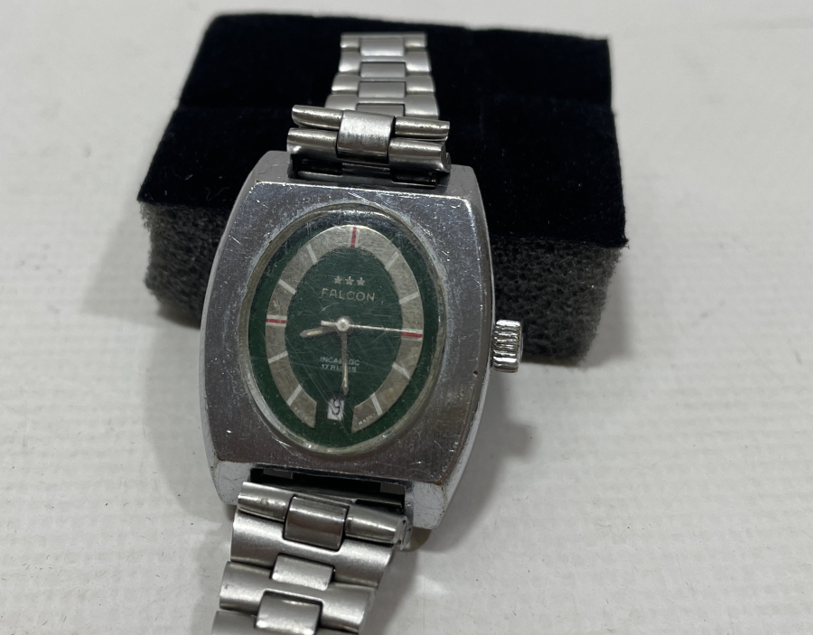 FALCON MARKA KURMALI ANTİKA TAKVİMLİ KOL SAATİ