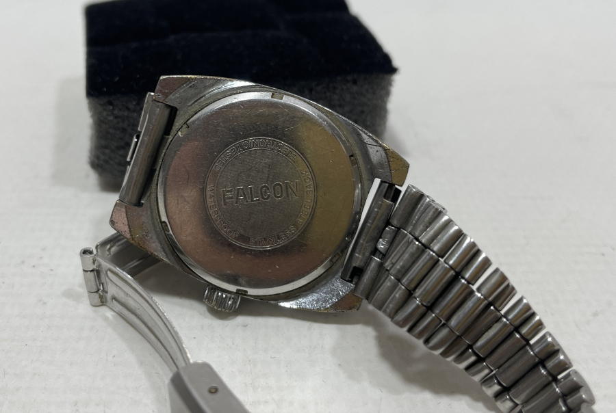 FALCON MARKA KURMALI ANTİKA TAKVİMLİ KOL SAATİ