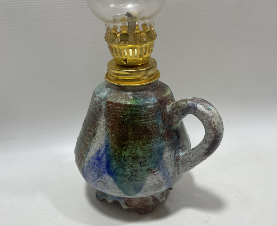 KÜTAHYA İŞİ ANTİKA ŞİNANAY - GAZ LAMBASI