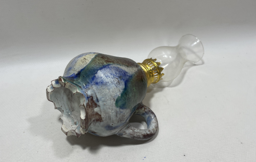 KÜTAHYA İŞİ ANTİKA ŞİNANAY - GAZ LAMBASI