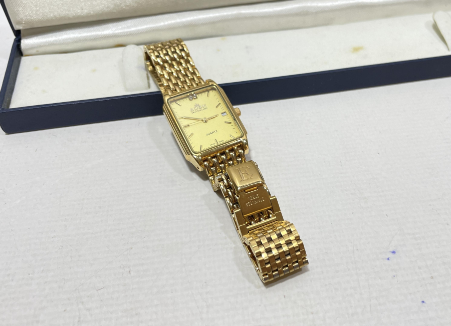 ORJİNAL KUTUSUNDA ALTIN KAPLAMA ÇİL KONDİSYONDA EDEN MARKA KOL SAATİ