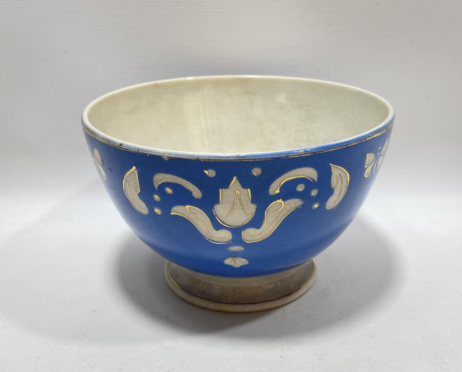 OSMANLI DÖNEMİ ALTIN VARAKLI NADİR RENKTE BÜYÜK BOY PORSELEN ÇORBA KASESİ