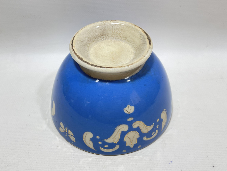 OSMANLI DÖNEMİ ALTIN VARAKLI NADİR RENKTE BÜYÜK BOY PORSELEN ÇORBA KASESİ