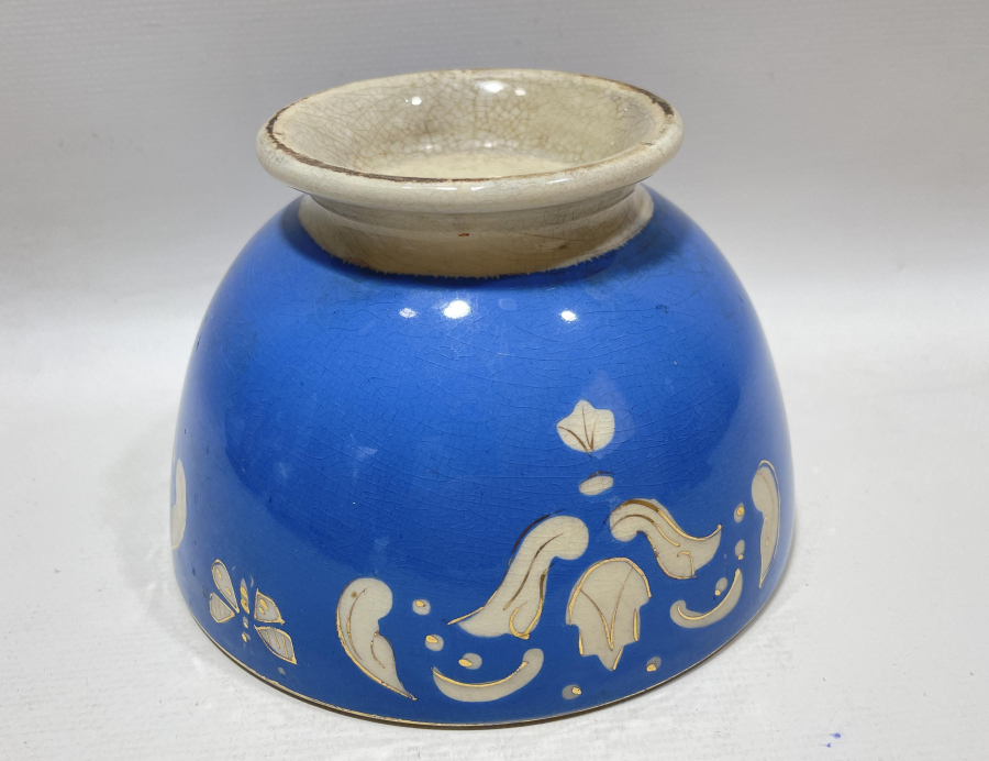 OSMANLI DÖNEMİ ALTIN VARAKLI NADİR RENKTE BÜYÜK BOY PORSELEN ÇORBA KASESİ