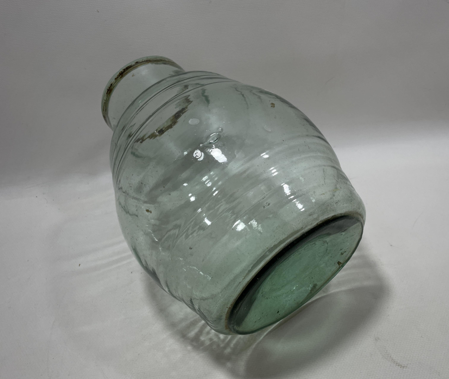 OSMANLI DÖNEMİ KOPARMA İŞÇİLİKLİ CAM ŞEKERCİ KAVANOZU