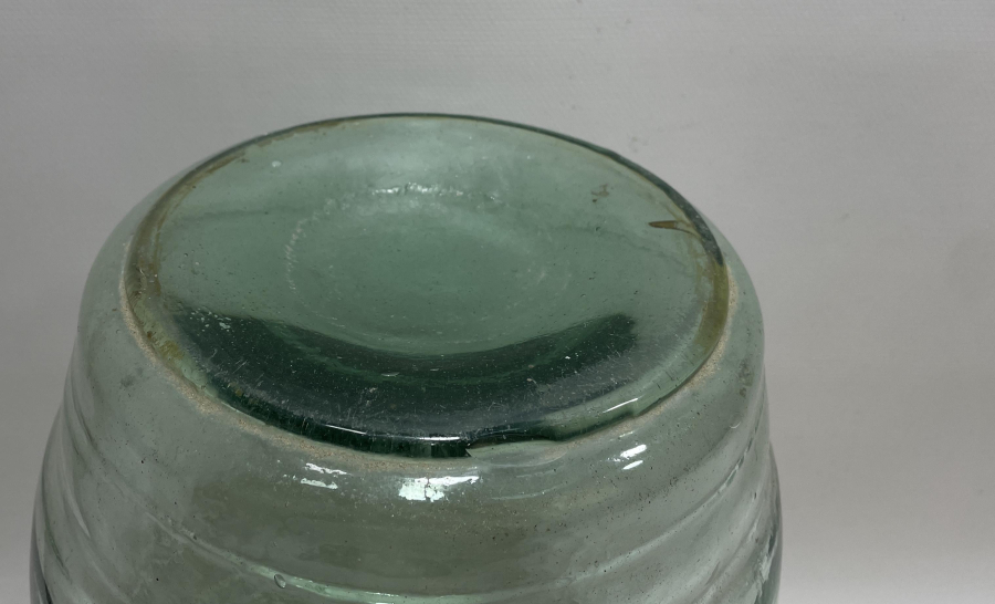 OSMANLI DÖNEMİ KOPARMA İŞÇİLİKLİ CAM ŞEKERCİ KAVANOZU