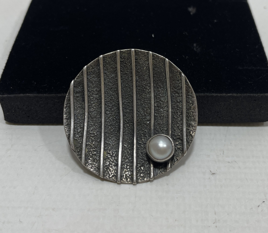 ÖZEL YAPIM İNCİLİ GÜMÜŞ KOLYE UCU