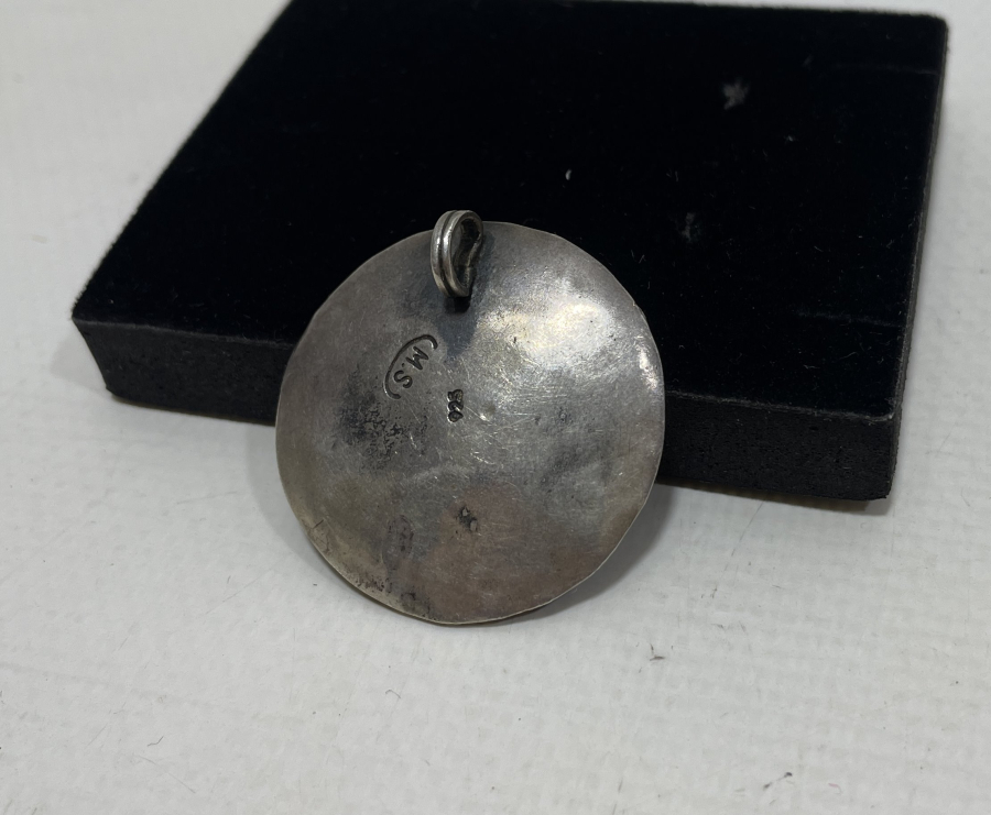 ÖZEL YAPIM İNCİLİ GÜMÜŞ KOLYE UCU