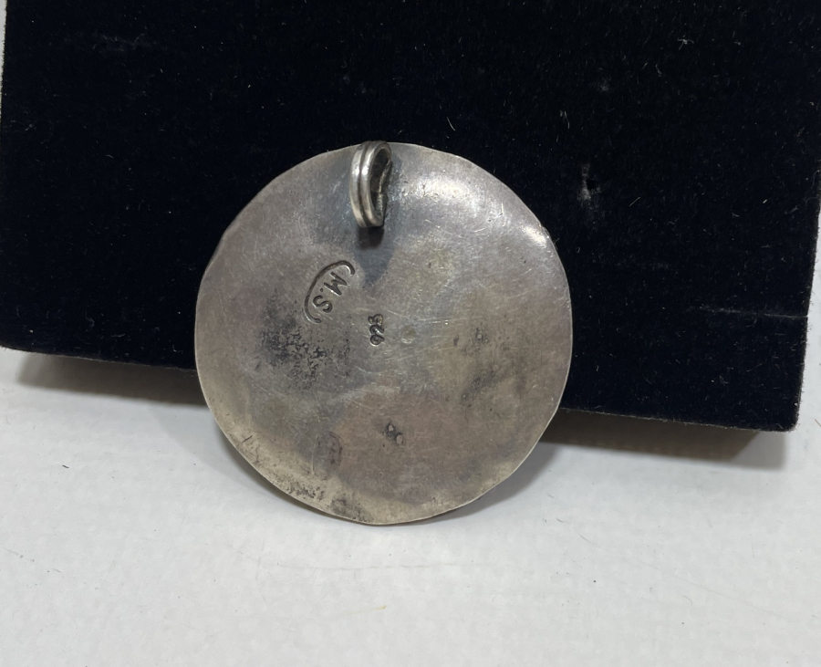 ÖZEL YAPIM İNCİLİ GÜMÜŞ KOLYE UCU