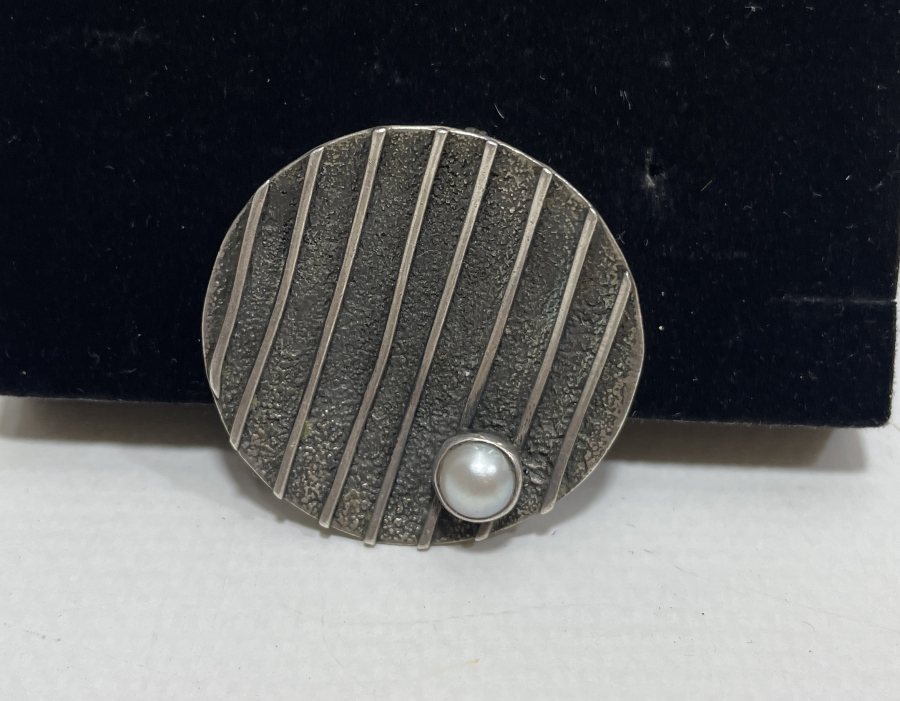 ÖZEL YAPIM İNCİLİ GÜMÜŞ KOLYE UCU