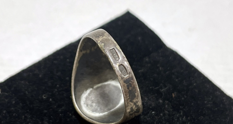 SOVYET RUSYA YAPIMI SAVAT İŞÇİLİKLİ ANTİKA GÜMÜŞ YÜZÜK