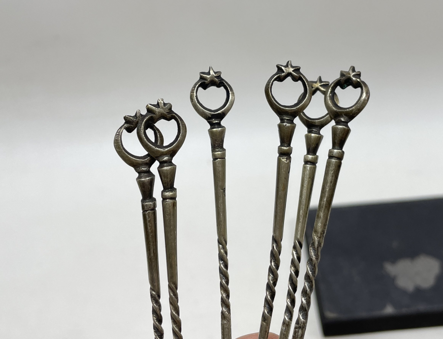 TUTMAÇLARI AY YILDIZLI ANTİKA ÇAY KAŞIĞI TAKIMI