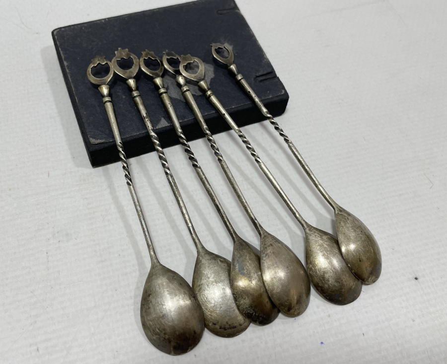 TUTMAÇLARI AY YILDIZLI ANTİKA ÇAY KAŞIĞI TAKIMI