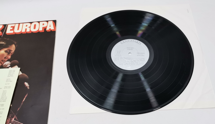 1980 YILI JOAN BAEZ İN AVRUPA TURNESİ LP - DONA DONA ŞARKISI DA MEVCUT