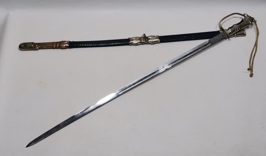 CUMHURİYET BAŞLARI ÇOK NADİR BOYNUZ SAPLI HAVACI SUBAY KILICI