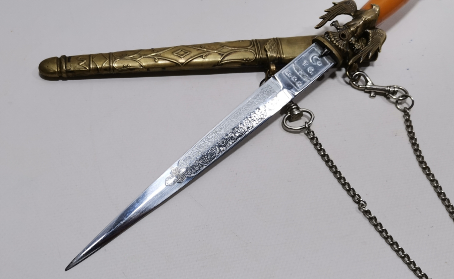 CUMHURİYET BAŞLARI KATALİN SAPLI ÇOK NADİR HAVACI SUBAY MEÇİ