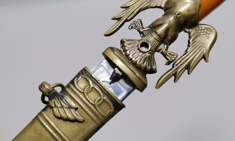 CUMHURİYET BAŞLARI KATALİN SAPLI ÇOK NADİR HAVACI SUBAY MEÇİ