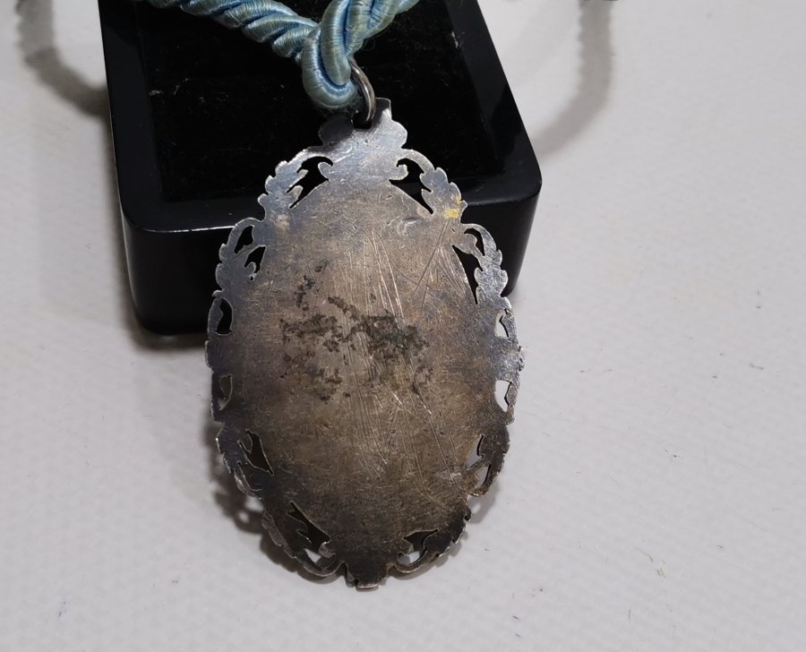 GÜMÜŞ ÜZERİ MİNE İŞÇİLİKLİ 1948 YILI MASONİK MADALYA