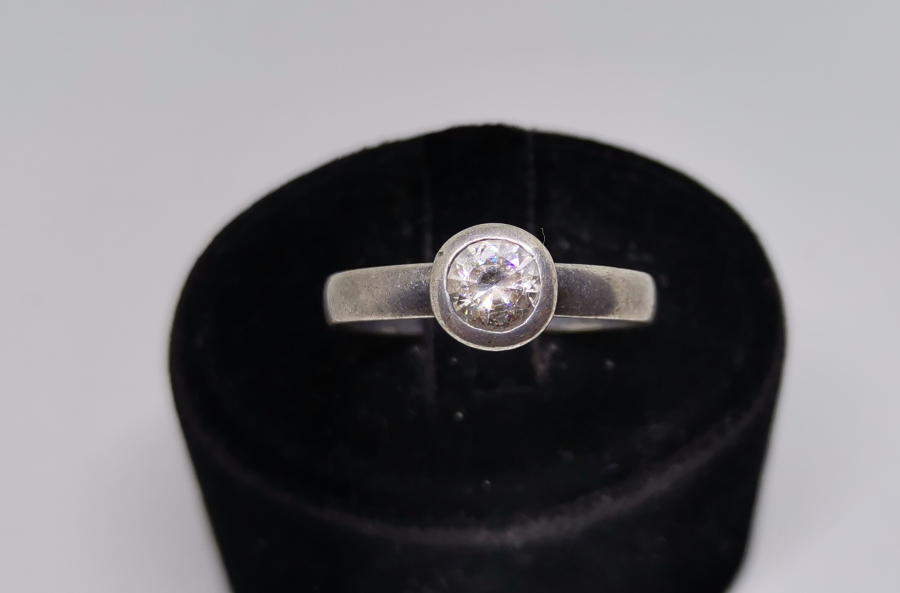 MARGAZİT TAŞLI TEK TAŞ MODEL GÜMÜŞ YÜZÜK