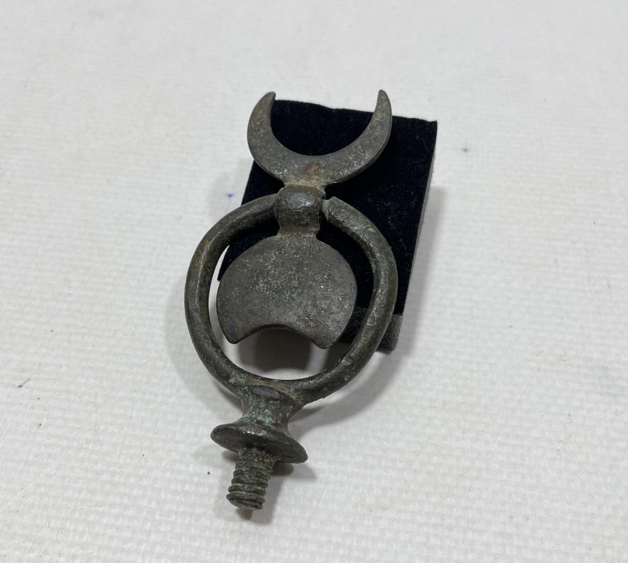 OSMANLI DÖNEMİ ÇİFT HİLALLİ ÇOK NADİR BRONZ FAYTON SÜSÜ