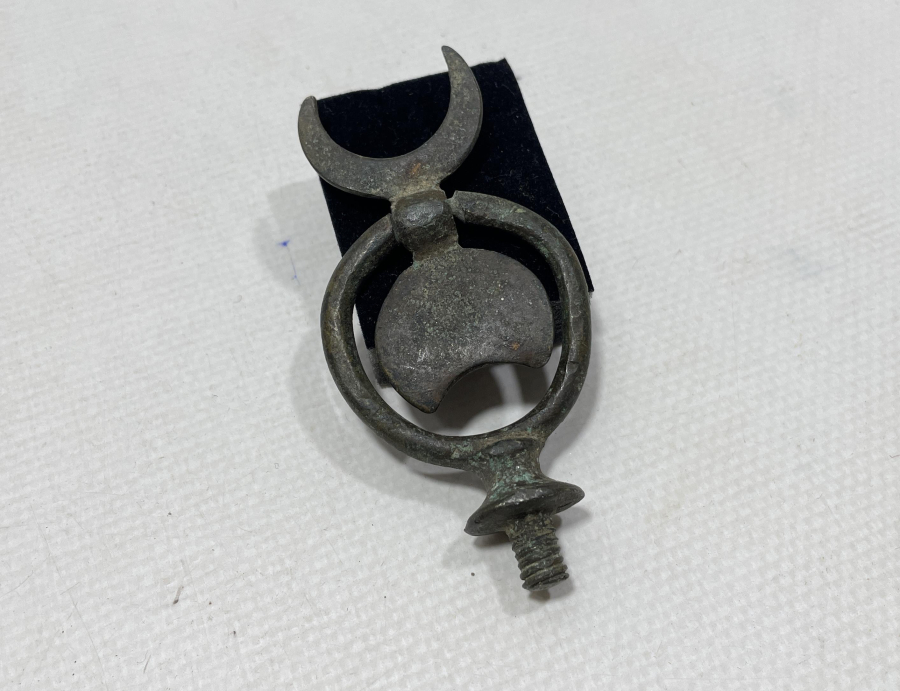 OSMANLI DÖNEMİ ÇİFT HİLALLİ ÇOK NADİR BRONZ FAYTON SÜSÜ