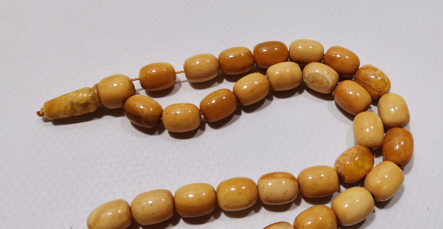 OSMANLI DÖNEMİ ÇOK NADİR SIKMA DAMLA KEHRİBAR 