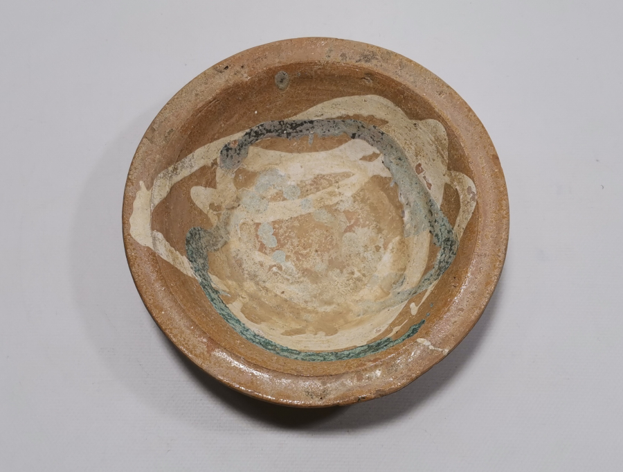 OSMANLI DÖNEMİ EL YAPIMI SIRLI KINIK KASE