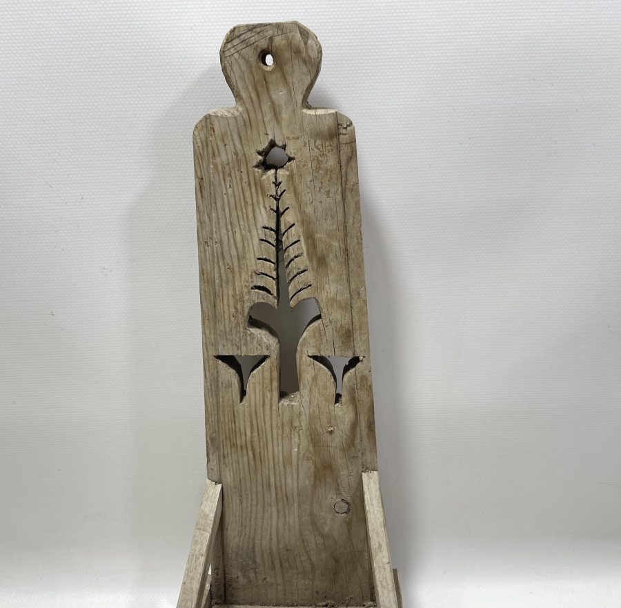 OSMANLI DÖNEMİ HAYAT AĞAÇLI VE OSMANLI YILDIZLI NADİR AHŞAP LAMBALIK