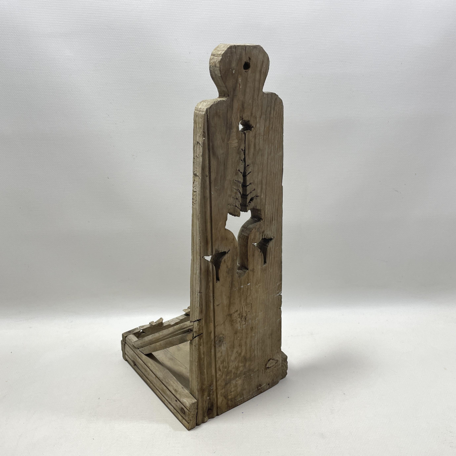 OSMANLI DÖNEMİ HAYAT AĞAÇLI VE OSMANLI YILDIZLI NADİR AHŞAP LAMBALIK