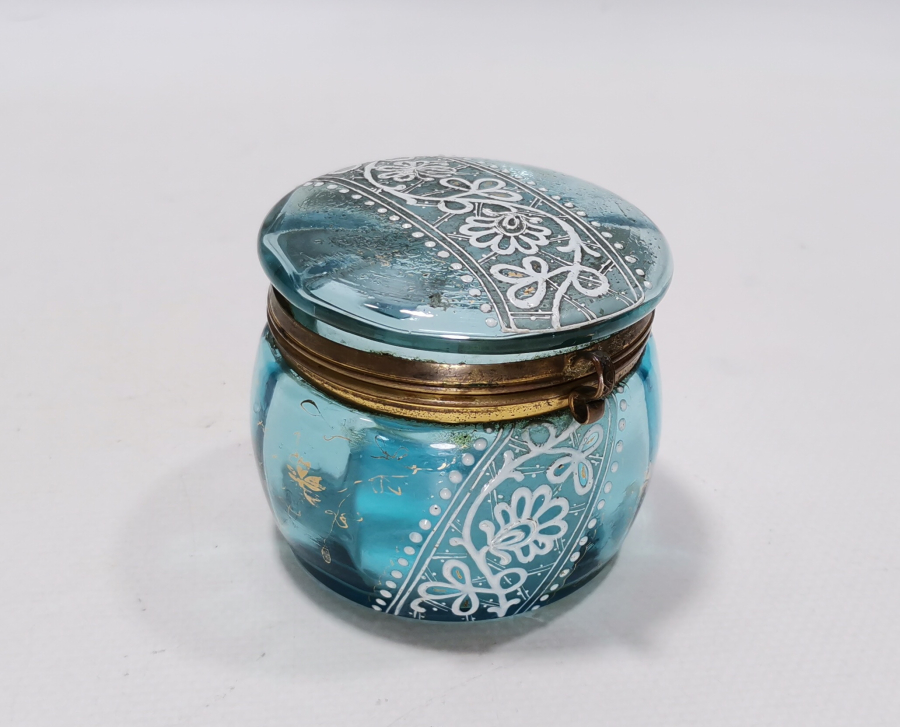 OSMANLI DÖNEMİ MİNE İŞÇİLİKLİ KAPAKLI KUTU