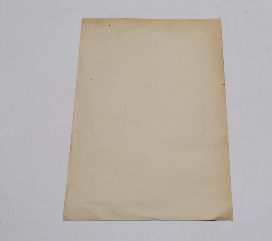 OSMANLI DÖNEMİ YAZILMAMIŞ ÇOK NADİR ASKERİ VETERİNER HEKİM REÇETESİ